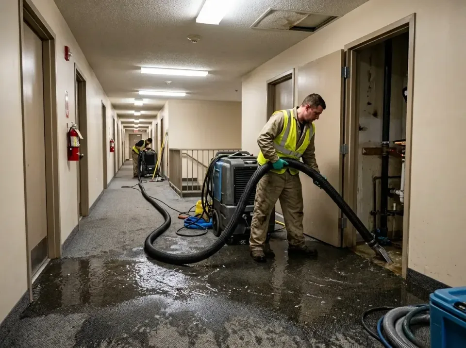 multi-unit-apartment-hallway-f-005 — frequently asked questions, Emergency Burst Pipe Water Extraction & Removal in Harvey,…